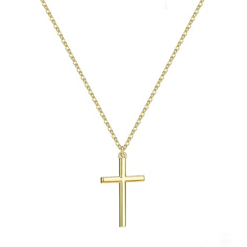 Minimalist Cross Necklace for Women – Dainty Christian Faith Jewelry