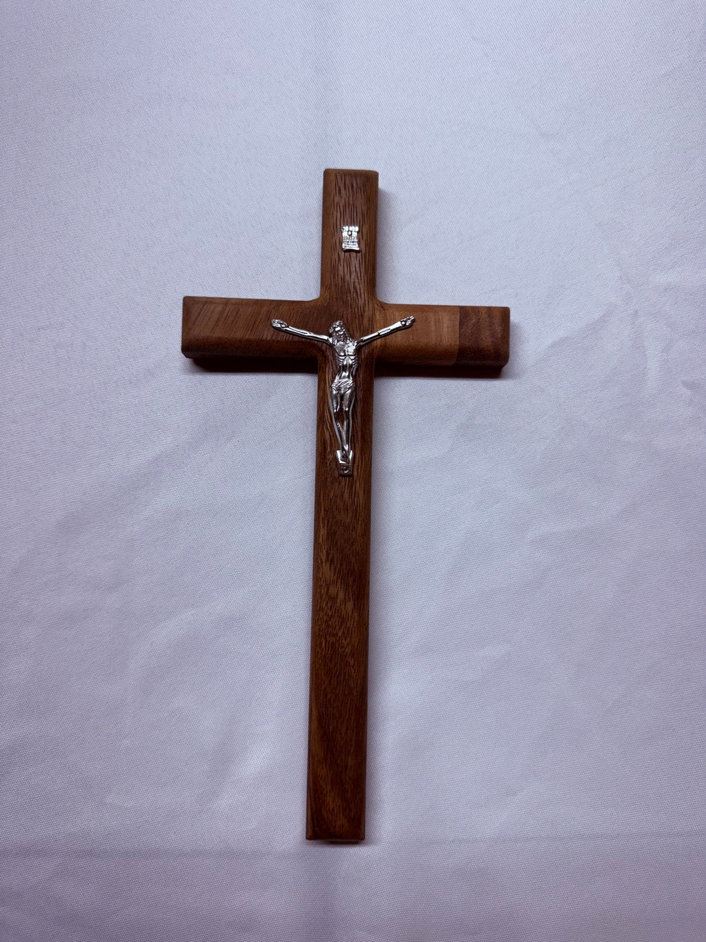 12-Inch Wooden Catholic Cross – Religious Decor for Home & Church