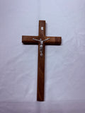 12-Inch Wooden Catholic Cross – Religious Decor for Home & Church
