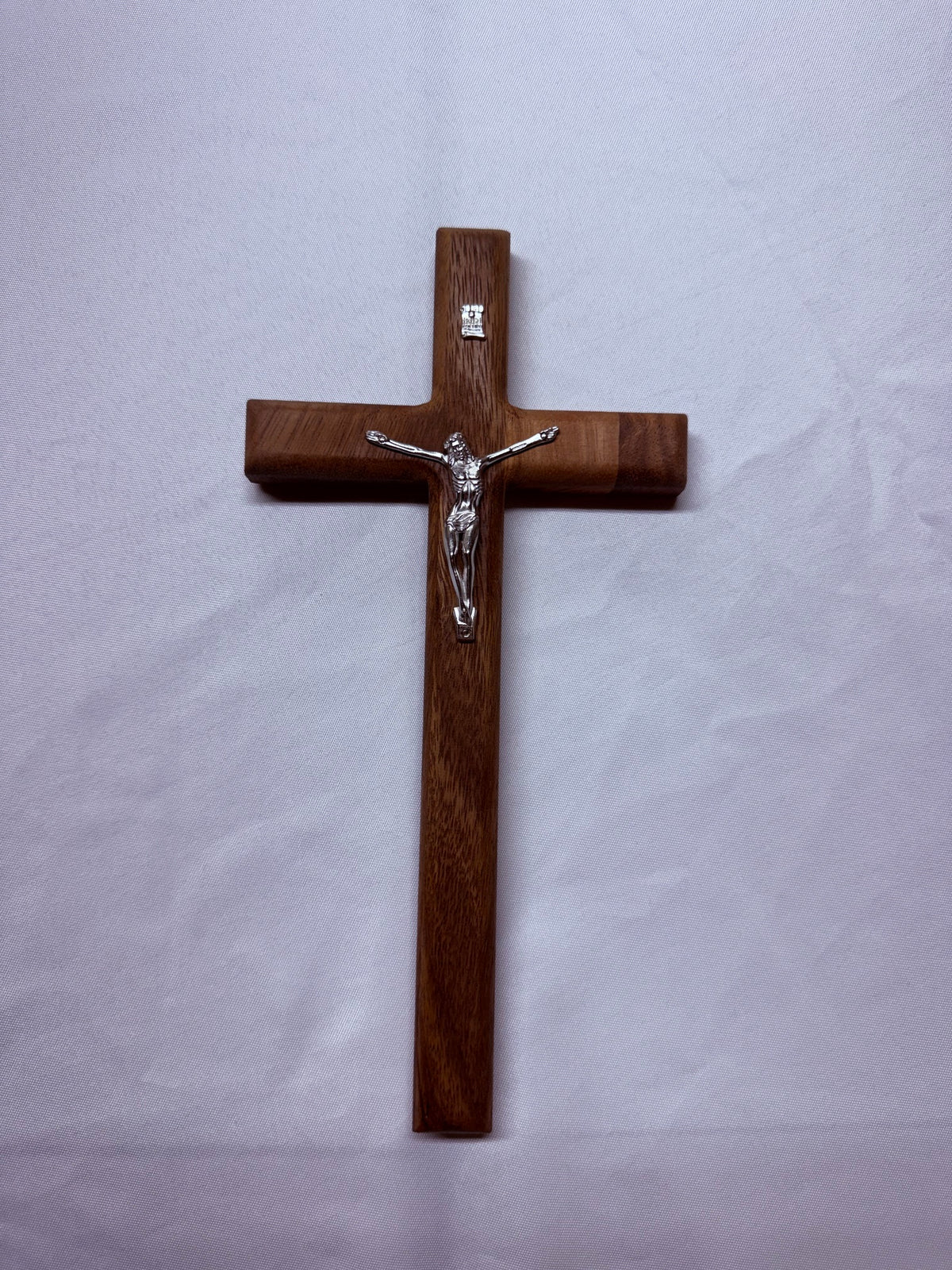 12-Inch Wooden Catholic Cross – Religious Decor for Home & Church