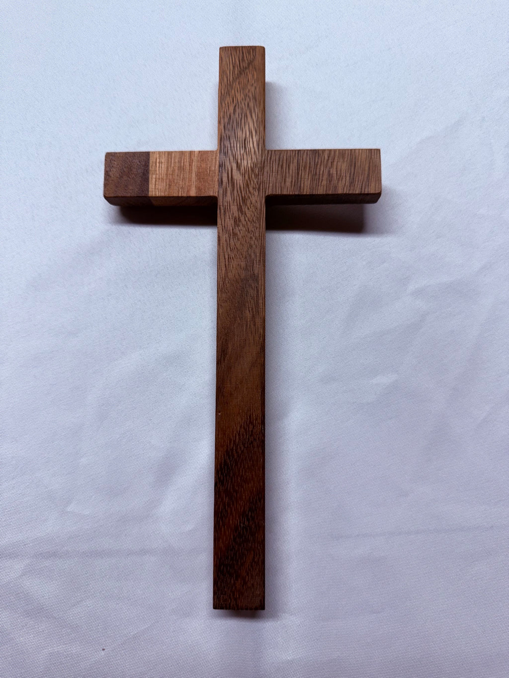 12-Inch Wooden Catholic Cross – Religious Decor for Home & Church
