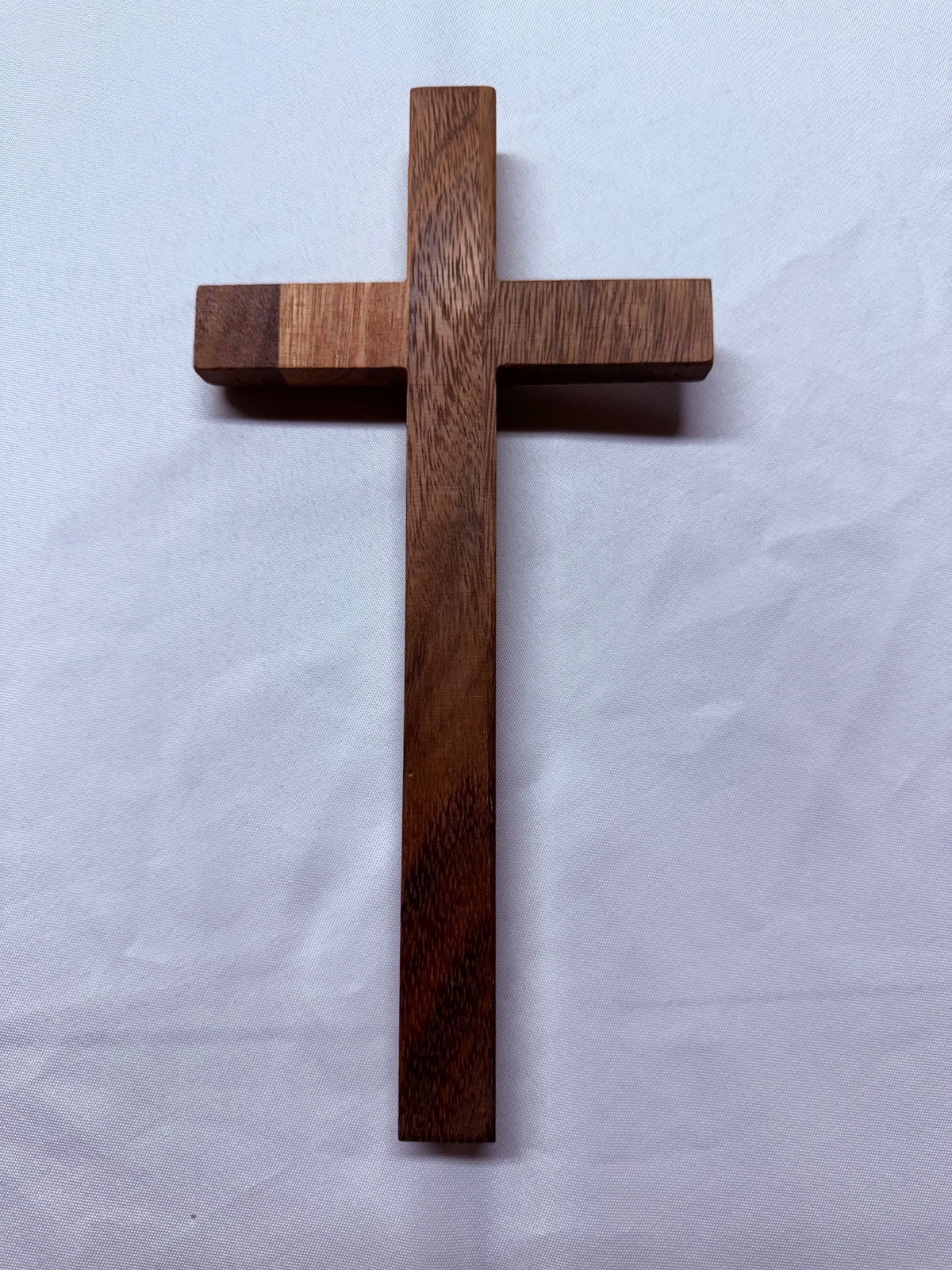 12-Inch Wooden Catholic Cross – Religious Decor for Home & Church