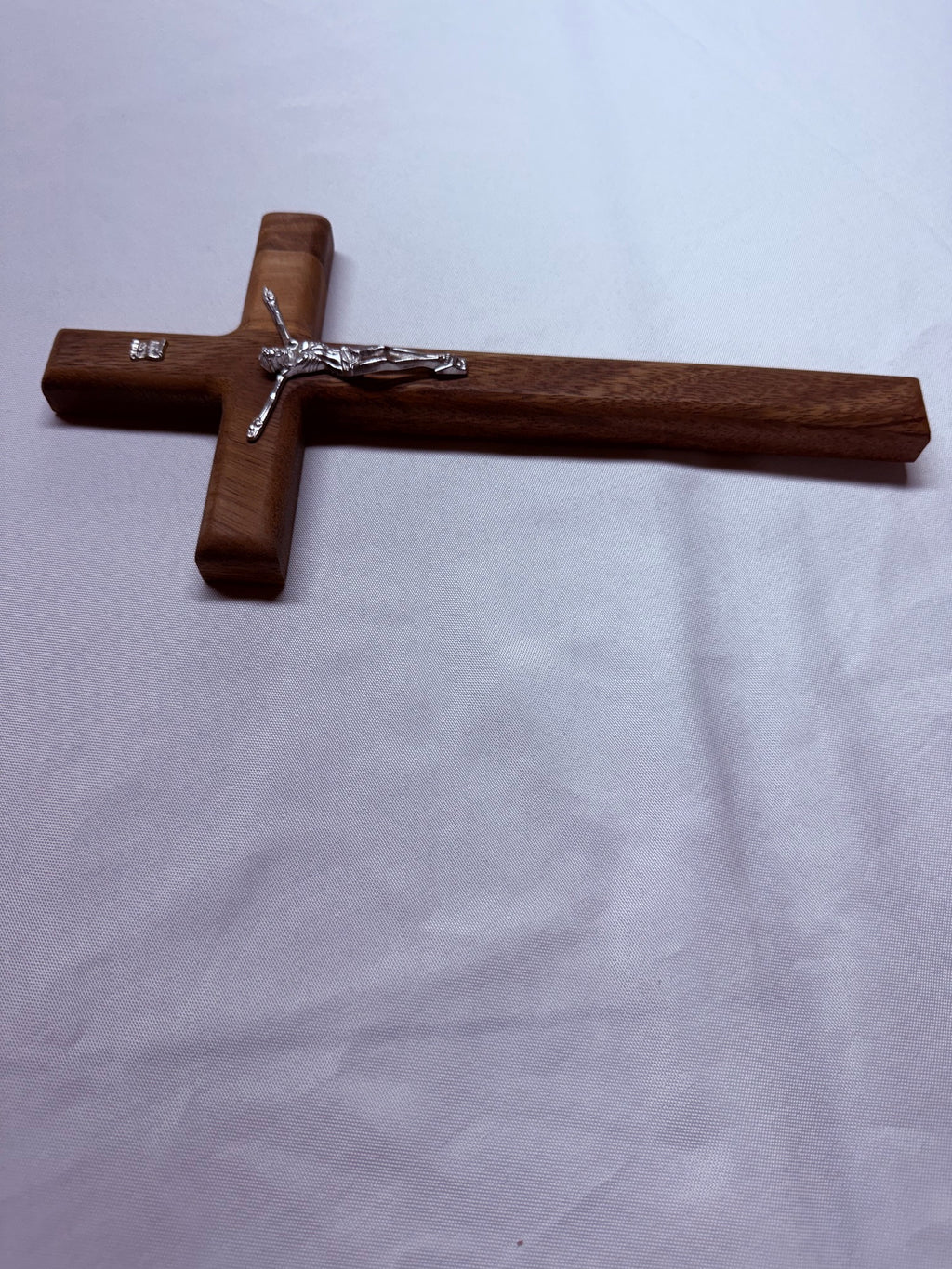 12-Inch Wooden Catholic Cross – Religious Decor for Home & Church
