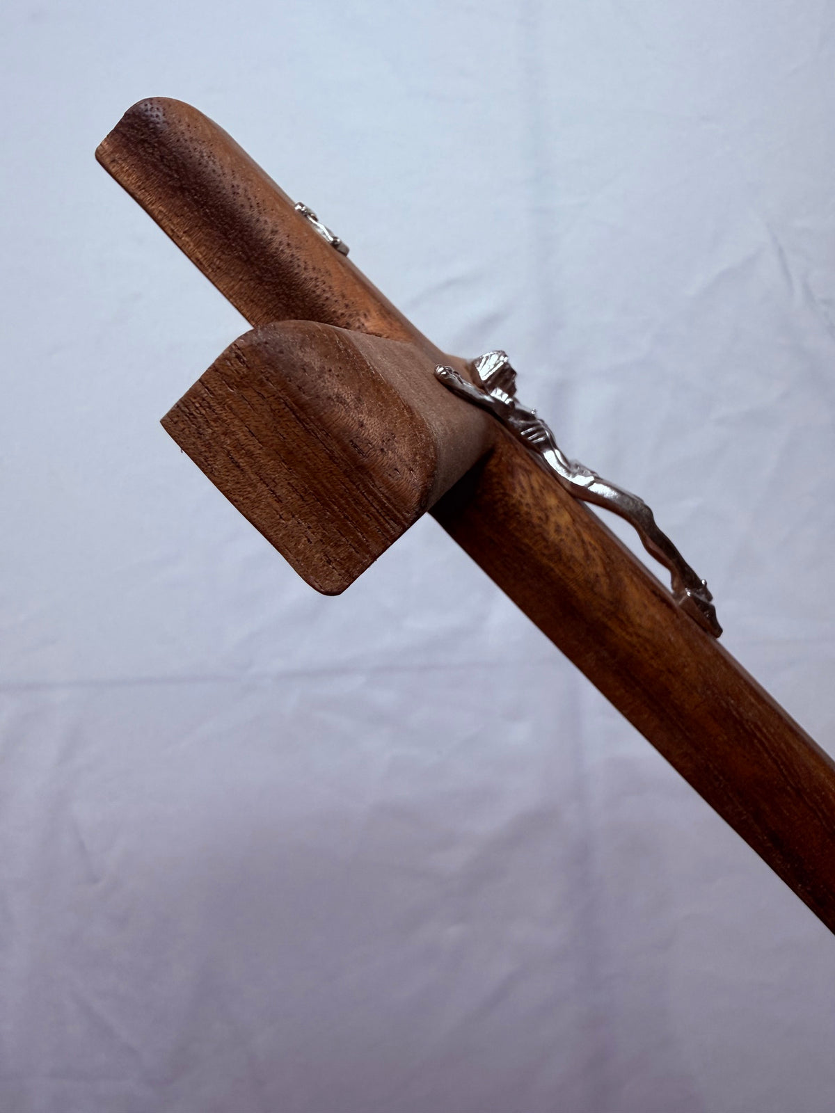 12-Inch Wooden Catholic Cross – Religious Decor for Home & Church