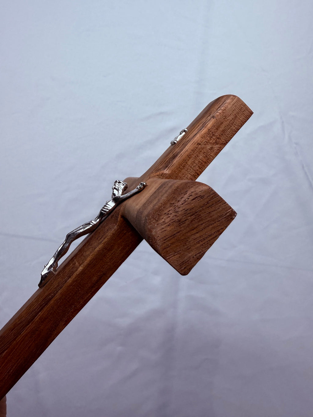 12-Inch Wooden Catholic Cross – Religious Decor for Home & Church