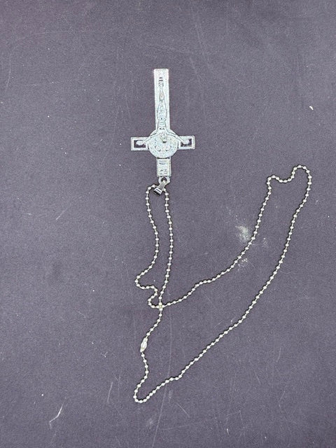 St. Benedict Crucifix Necklace – Catholic Cross Pendant for Men & Women