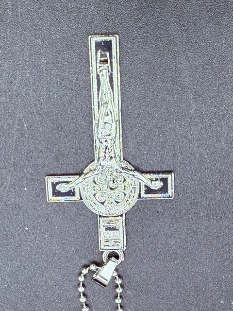 St. Benedict Crucifix Necklace – Catholic Cross Pendant for Men & Women