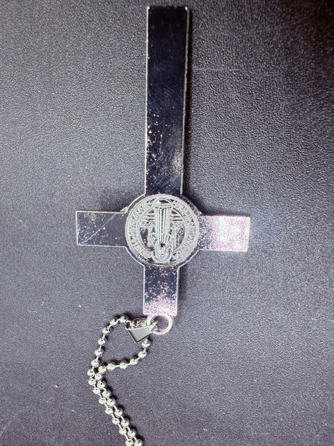 St. Benedict Crucifix Necklace – Catholic Cross Pendant for Men & Women