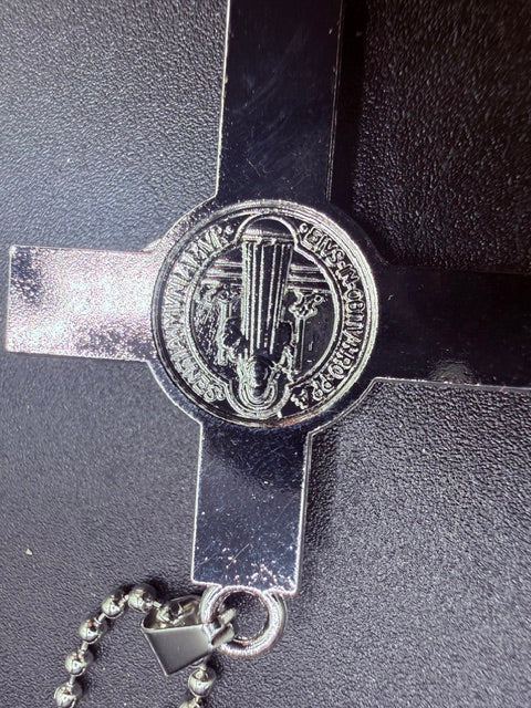 St. Benedict Crucifix Necklace – Catholic Cross Pendant for Men & Women