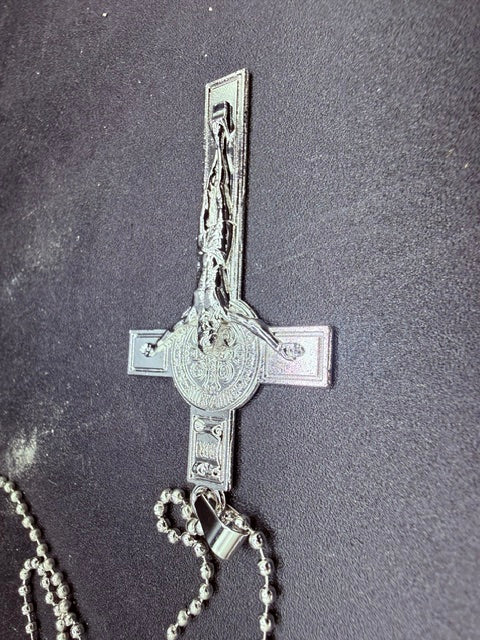 St. Benedict Crucifix Necklace – Catholic Cross Pendant for Men & Women
