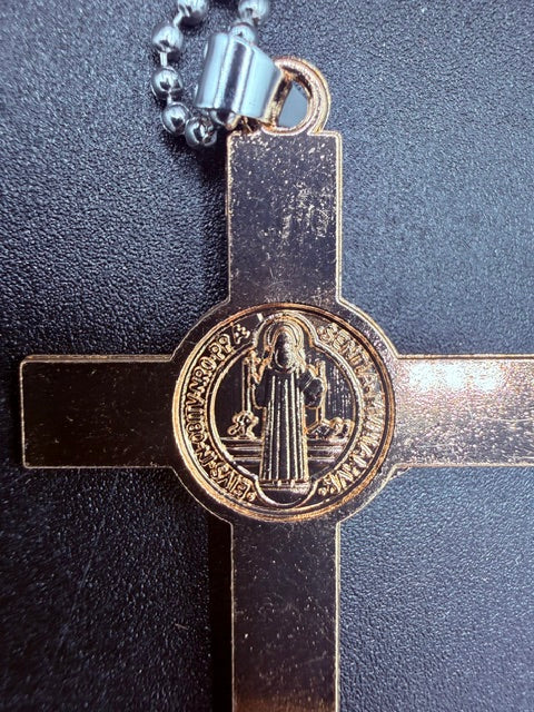 St. Benedict Crucifix Necklace – Catholic Cross Pendant for Men & Women