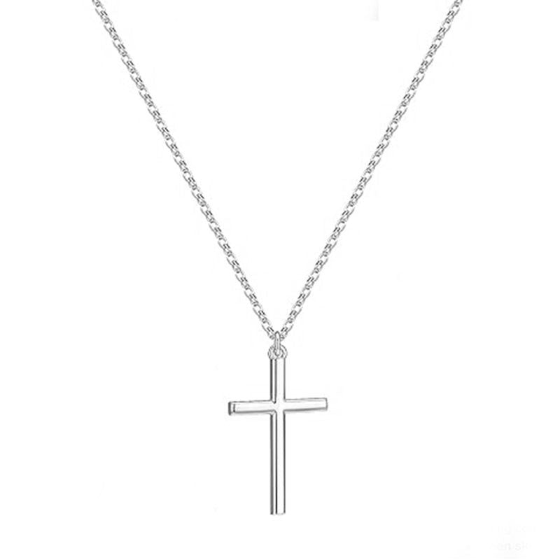 Minimalist Cross Necklace for Women – Dainty Christian Faith Jewelry