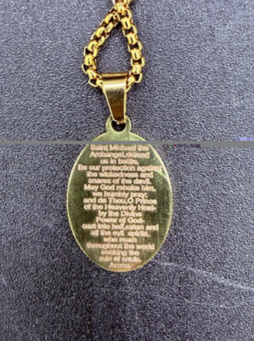 St. Michael Necklace – Catholic Protection Medal Pendant for Men & Women